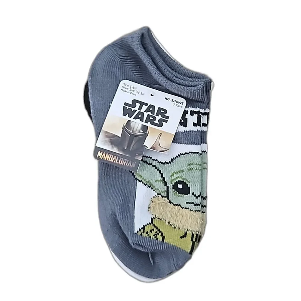 Kids Boys No-Show Socks Star Wars 6-8 1/2 Shoe 7.5 to 3.5 Baby Yoda